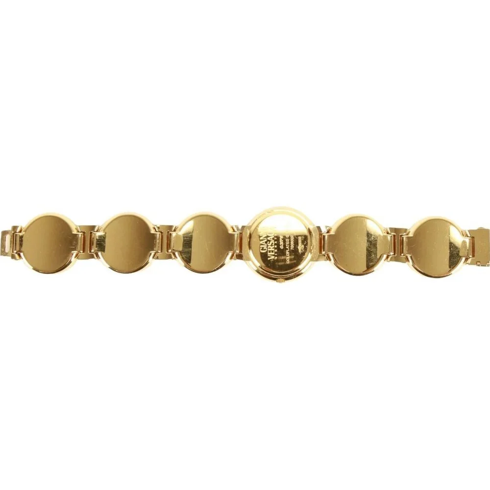 Authentic Gianni Versace Signature Medusa Head Gold Plated Vintage Coin Watch - Picture 2 of 12